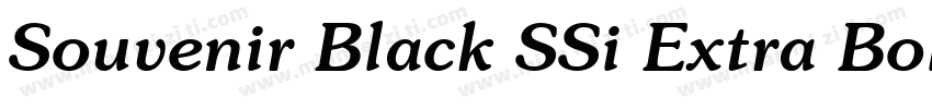 Souvenir Black SSi Extra Bold字体转换
